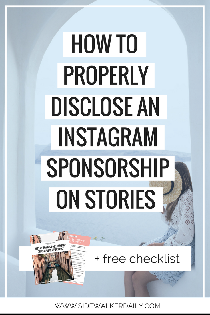 Instagram Sponsorship Disclosure Checklist