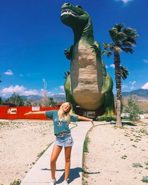 Palm Springs photo spot at the Cabazon Dinosaurs