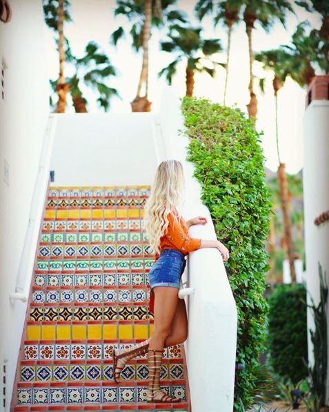 Palm Springs photo spot at the La Quinta resort, steps