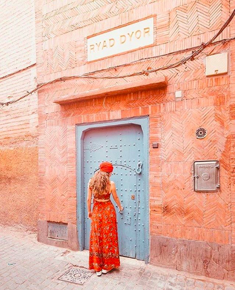 Mina Fucsia at Ryad Dior in Marrakech, Morocco