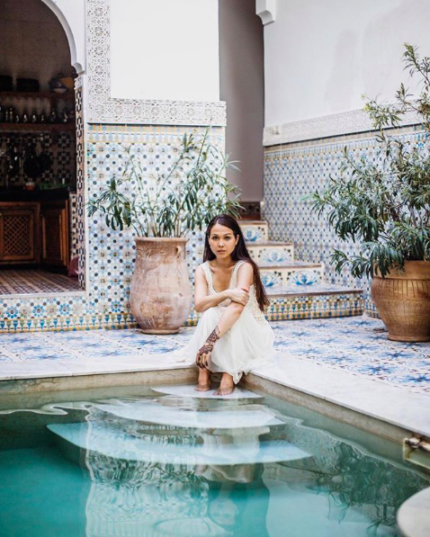 Sabine Rosalie at Riad Yamina in Marrakech, Morocco