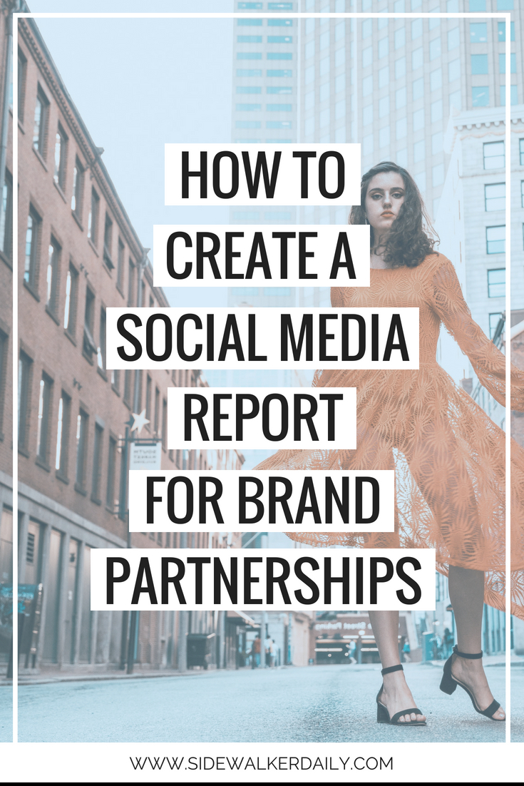 how to create a social media report