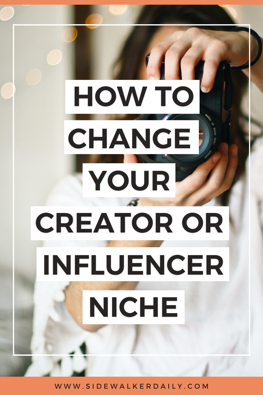 how to change your creator niche